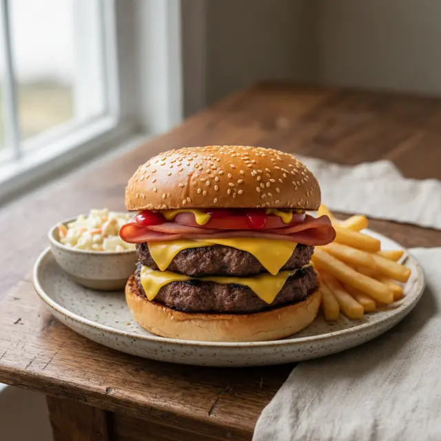 Cheese burger double meat