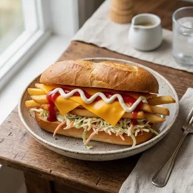 Fries Cheese sandwich
